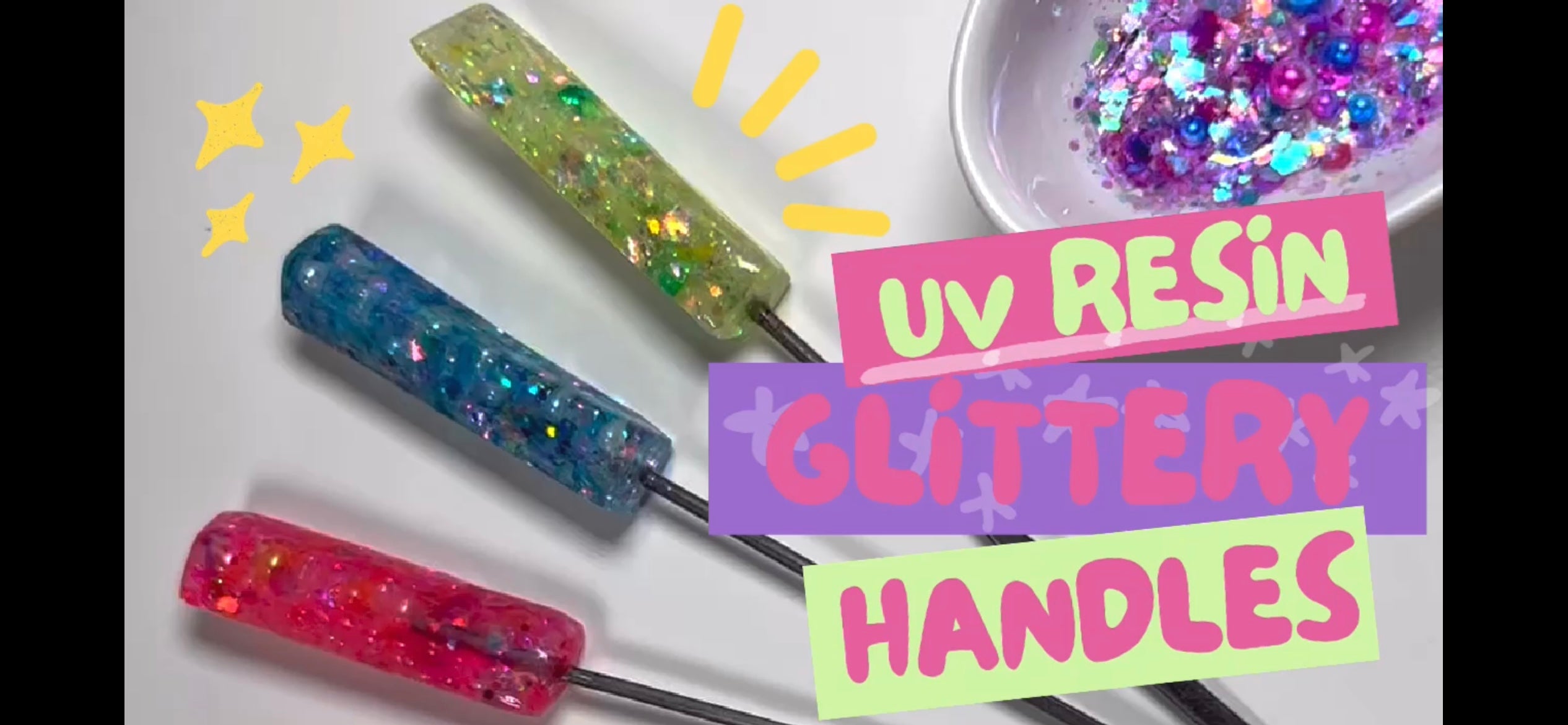 Load video: How to Make UV Resin Handles