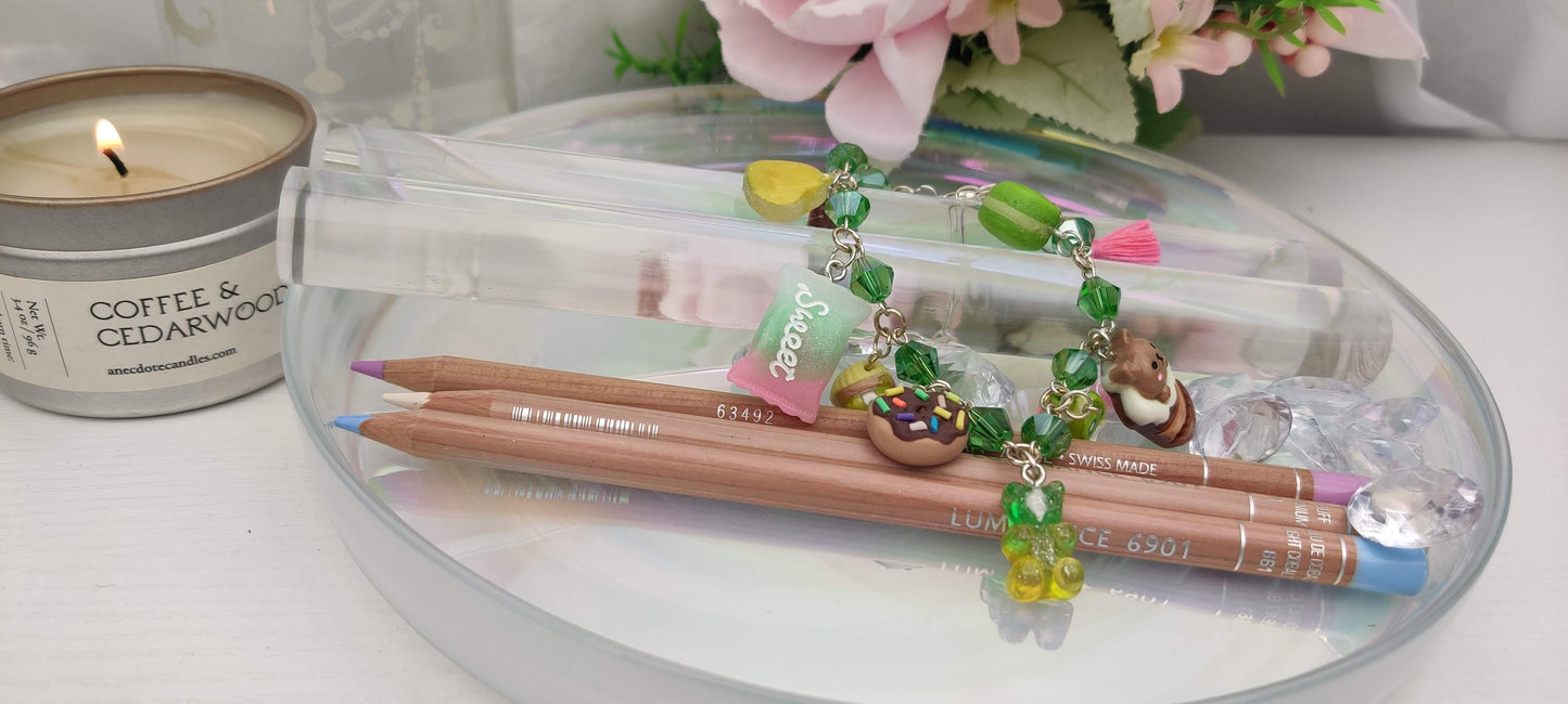 Green Kawaii Candy Charm Bracelet