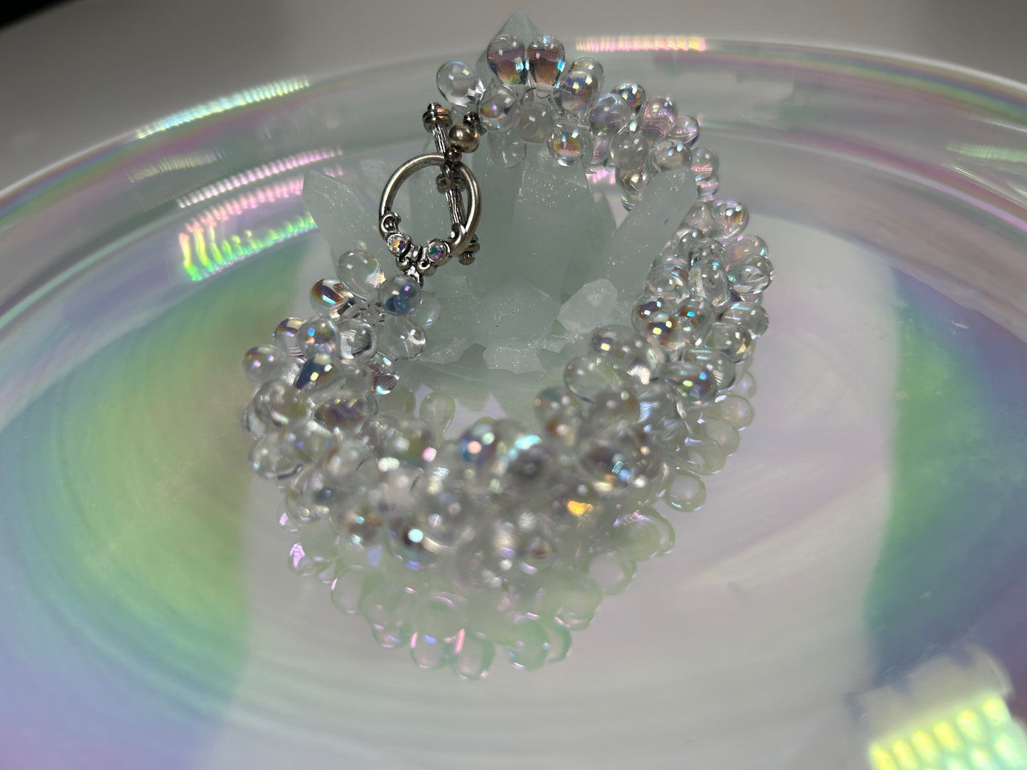 Glass Beads Statement Bracelet